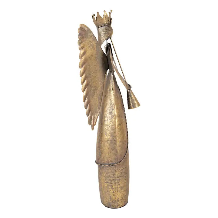 Ángela | Figura Decorativa de Navidad en Metal · 52 cm