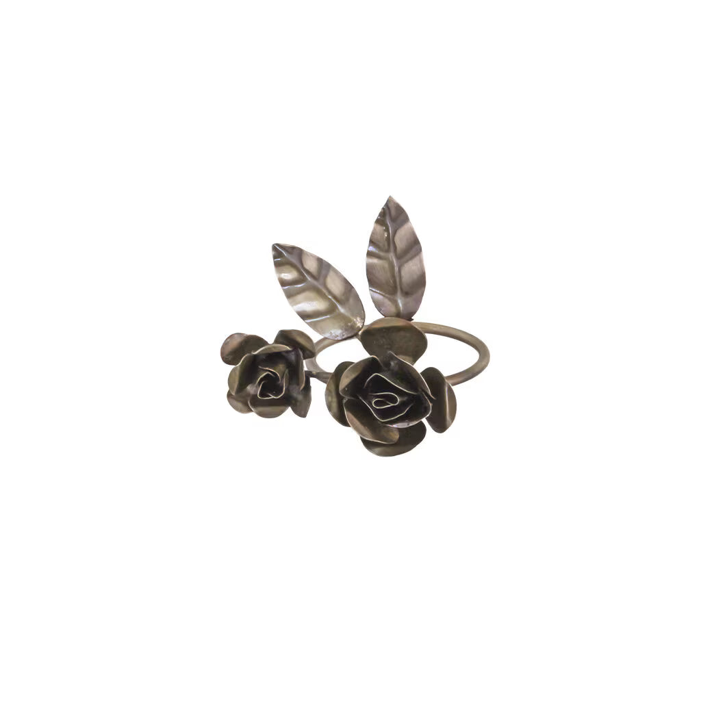Anillo de servilleta Rose Antique Brass