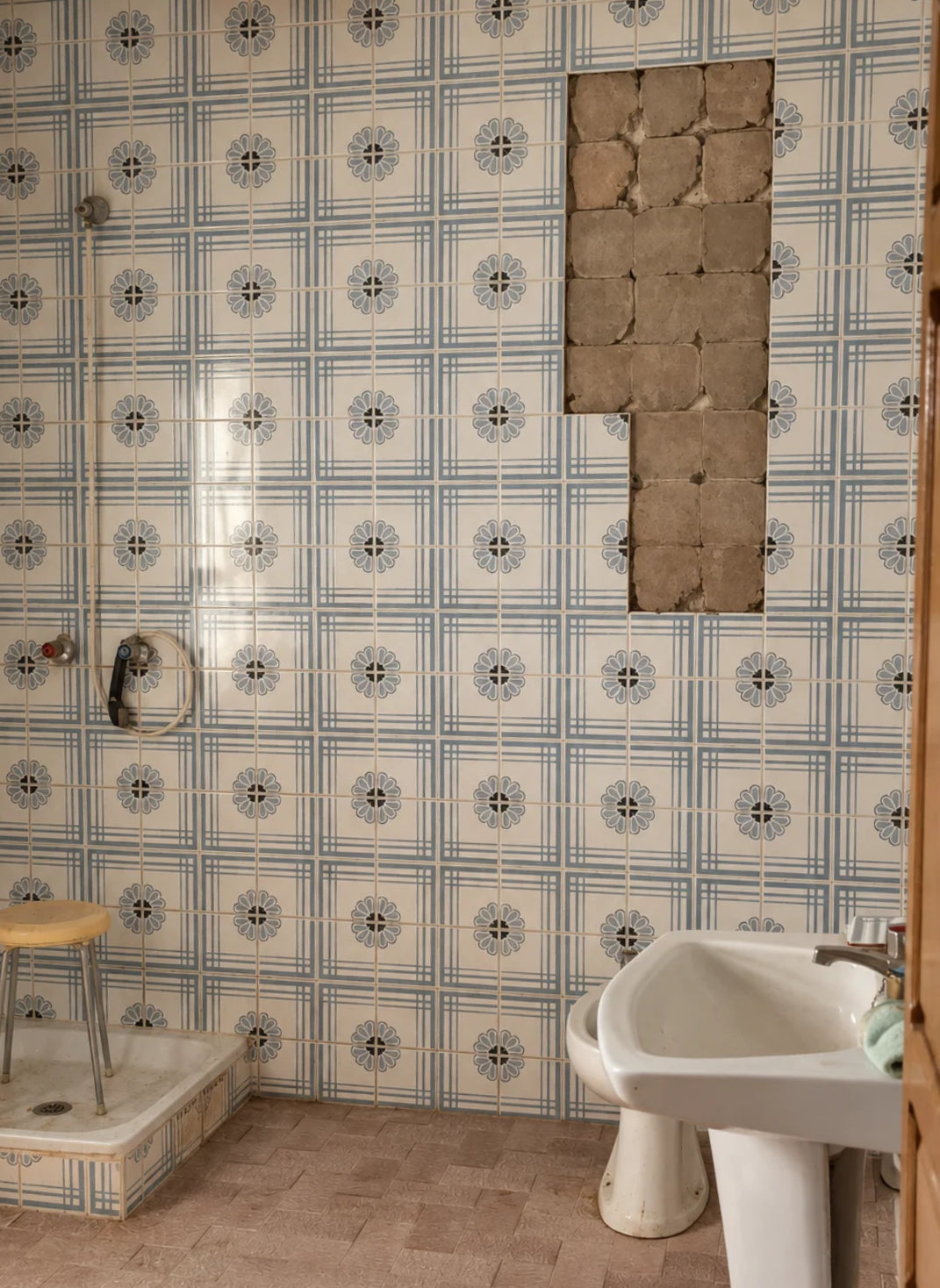 El único aseo que había en la casa · Antes