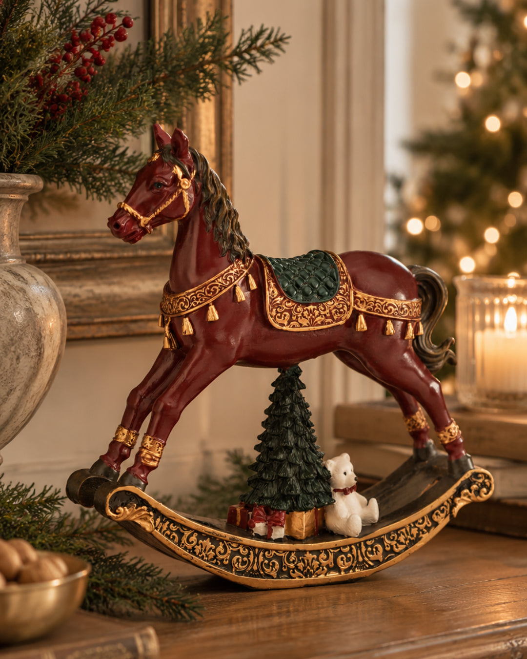 Caballo mecedor Joselito · Adorno navideño