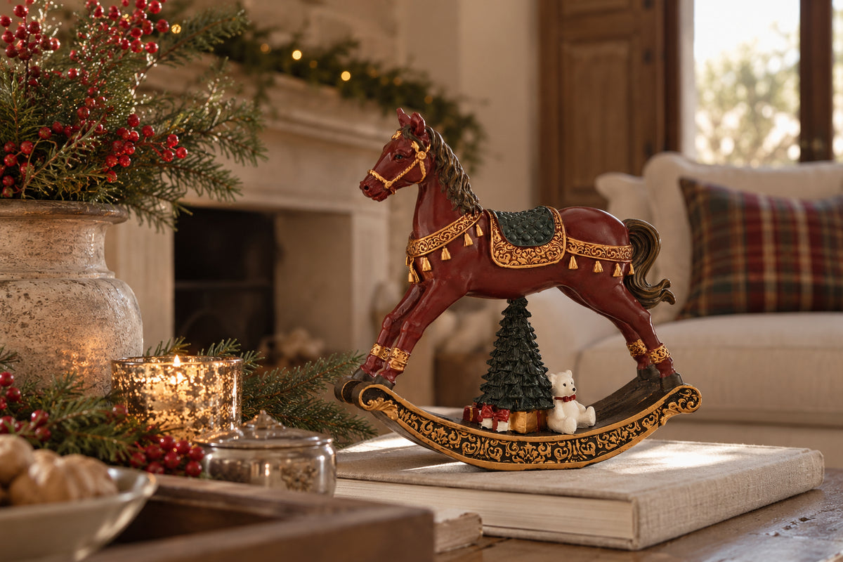 Caballo mecedor Joselito · Adorno navideño