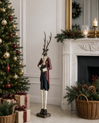 Juan | Ciervo decorativo de Navidad en metal · 83 cm