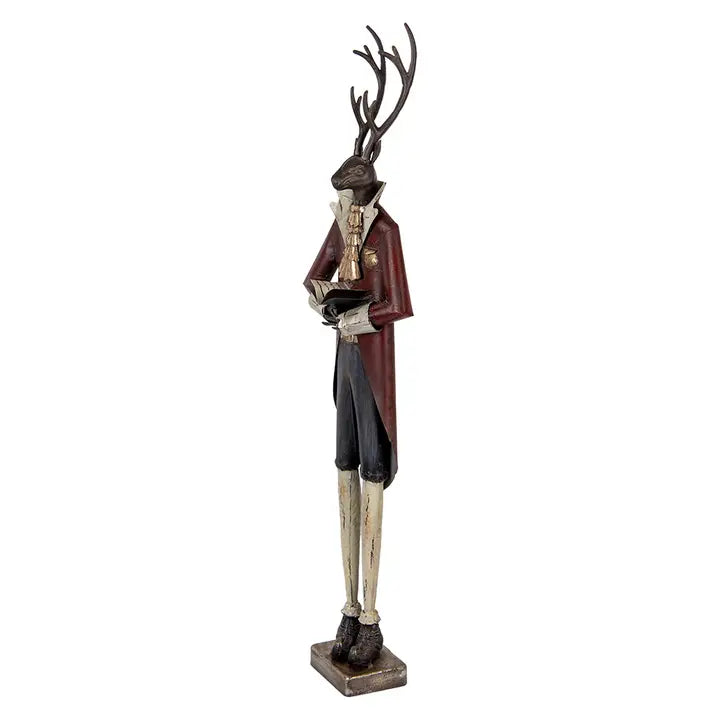 Juan | Ciervo decorativo de Navidad en metal · 83 cm