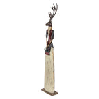 Juana | Cierva decorativa de Navidad en metal · 86 cm