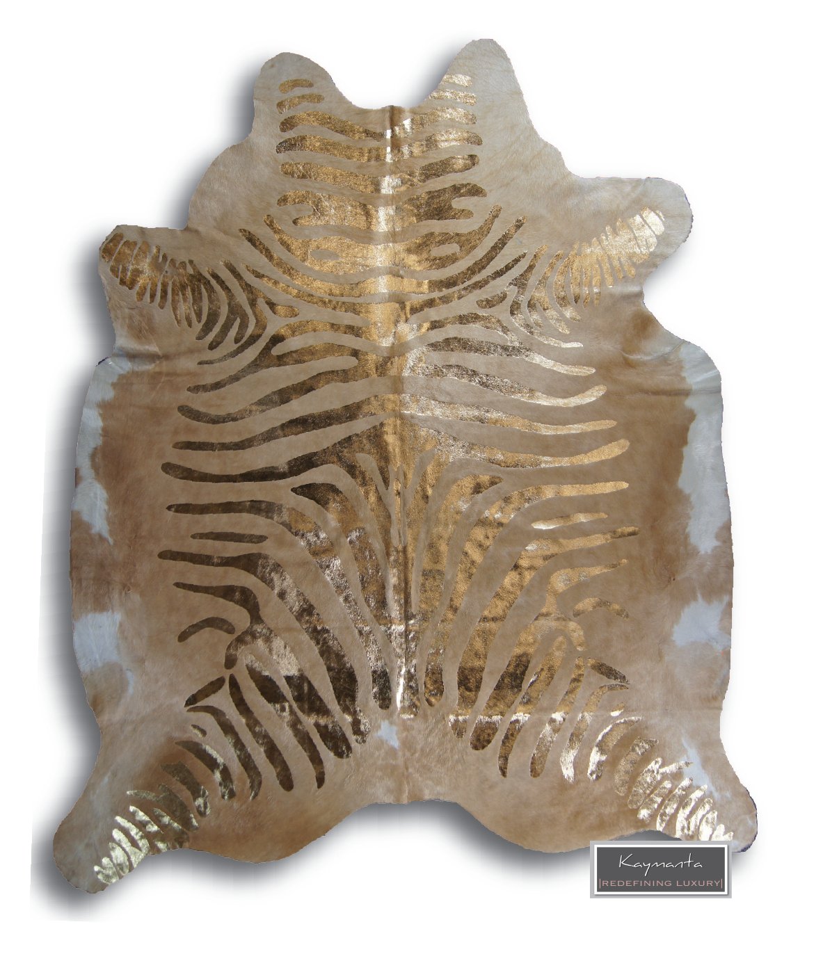 Alfombra Zebra Dorada - Grace &amp; Co.Alfombra Zebra DoradaGrace &amp; Co.