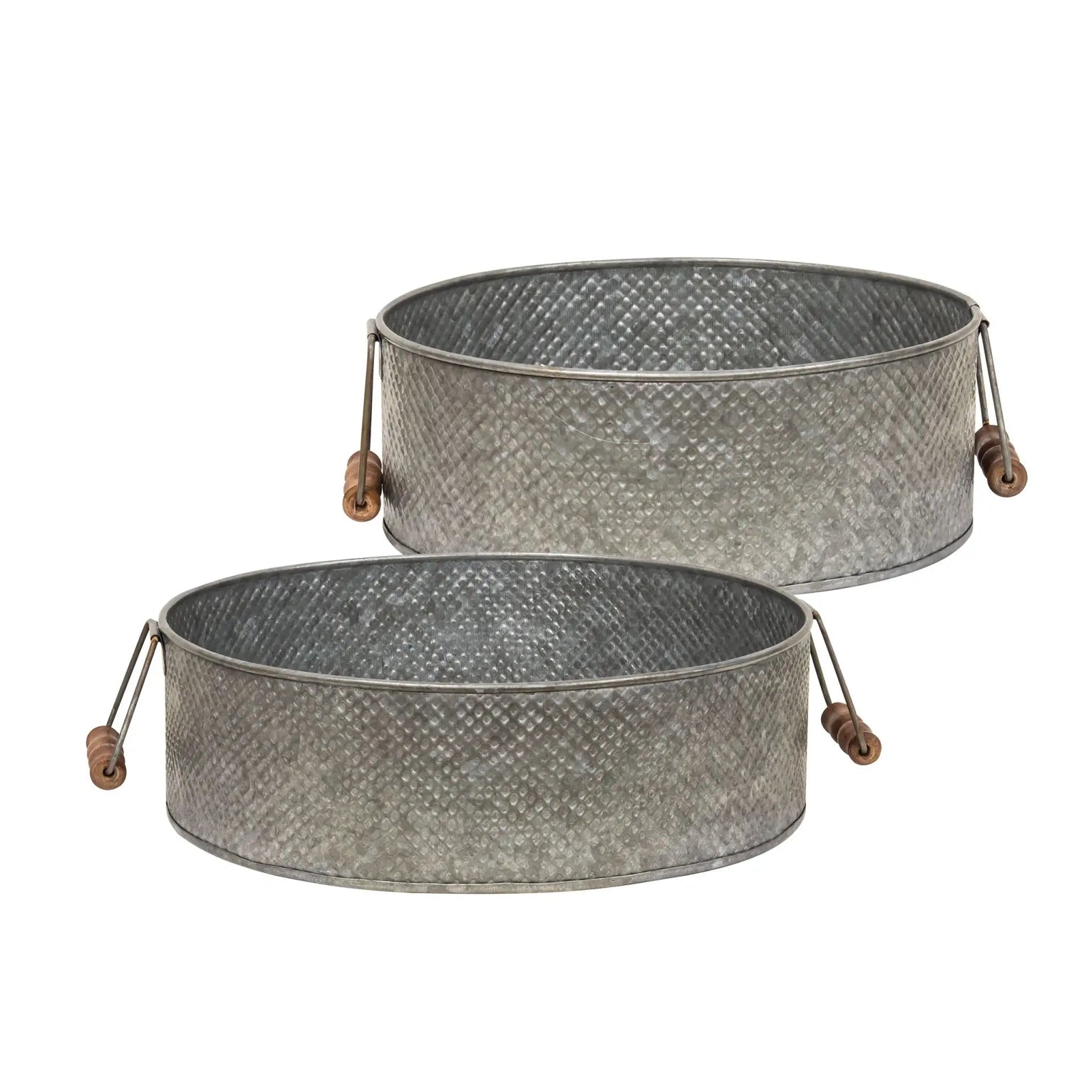 Cesta galvanizadas | Set x 2 - Grace &amp; Co.Cesta galvanizadas | Set x 2Grace &amp; Co.