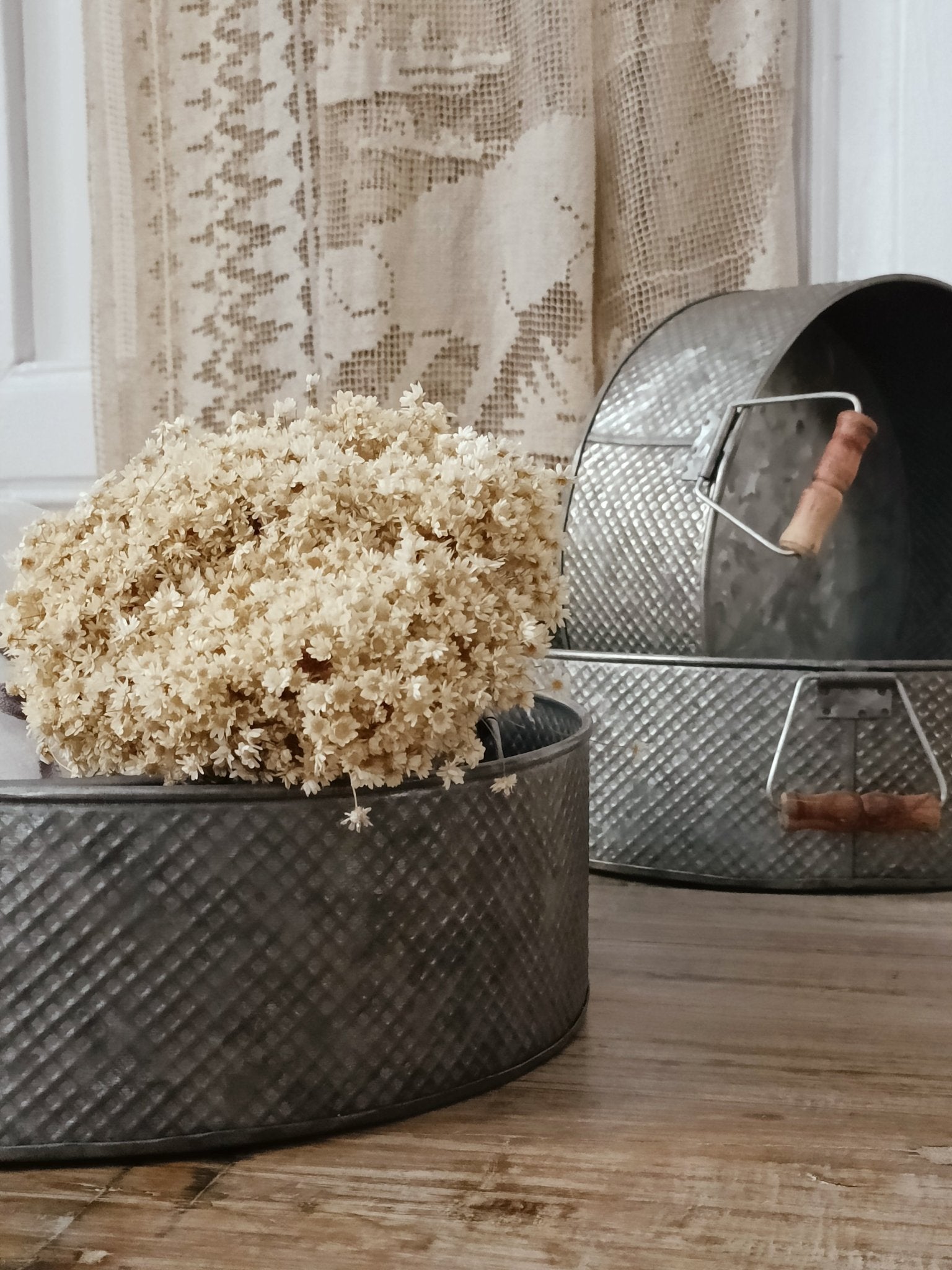Cesta galvanizadas | Set x 2 - Grace &amp; Co.Cesta galvanizadas | Set x 2Grace &amp; Co.
