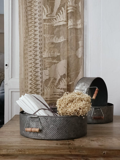 Cesta galvanizadas | Set x 2 - Grace &amp; Co.Cesta galvanizadas | Set x 2Grace &amp; Co.