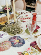 Mantel Lino | Flower Garden - Grace & Co.Mantel Lino | Flower GardenGrace & Co.