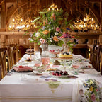 Mantel Lino | Flower Garden - Grace & Co.Mantel Lino | Flower GardenGrace & Co.