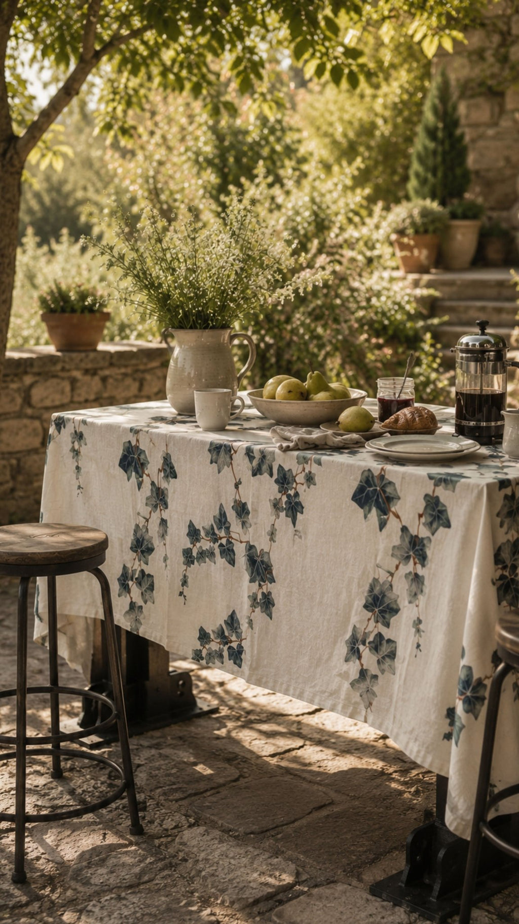 Mantel Lino | Hiedras - Grace & Co.Mantel Lino | HiedrasGrace & Co.