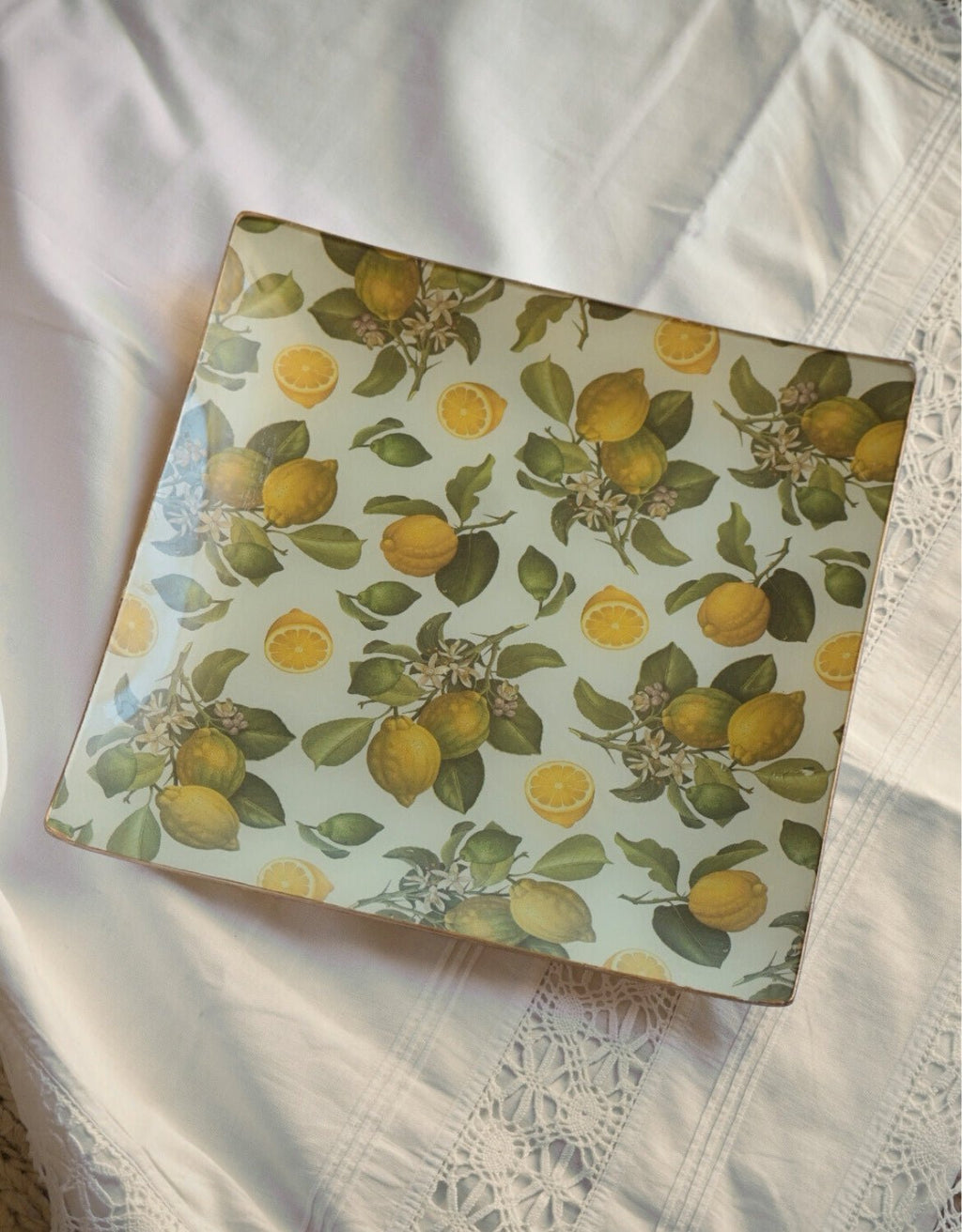 Plato Bandeja cuadrado | Lemon - Grace & Co.Plato Bandeja cuadrado | LemonGrace & Co.