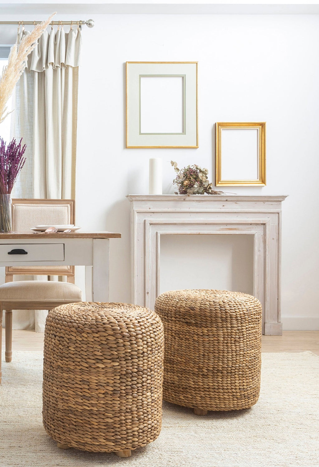 Puf Otomana en Rattan - Grace & Co.Puf Otomana en RattanGrace & Co.