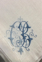 Servilleta Lino c/ Monograma - Grace & Co.Servilleta Lino c/ MonogramaGrace & Co.