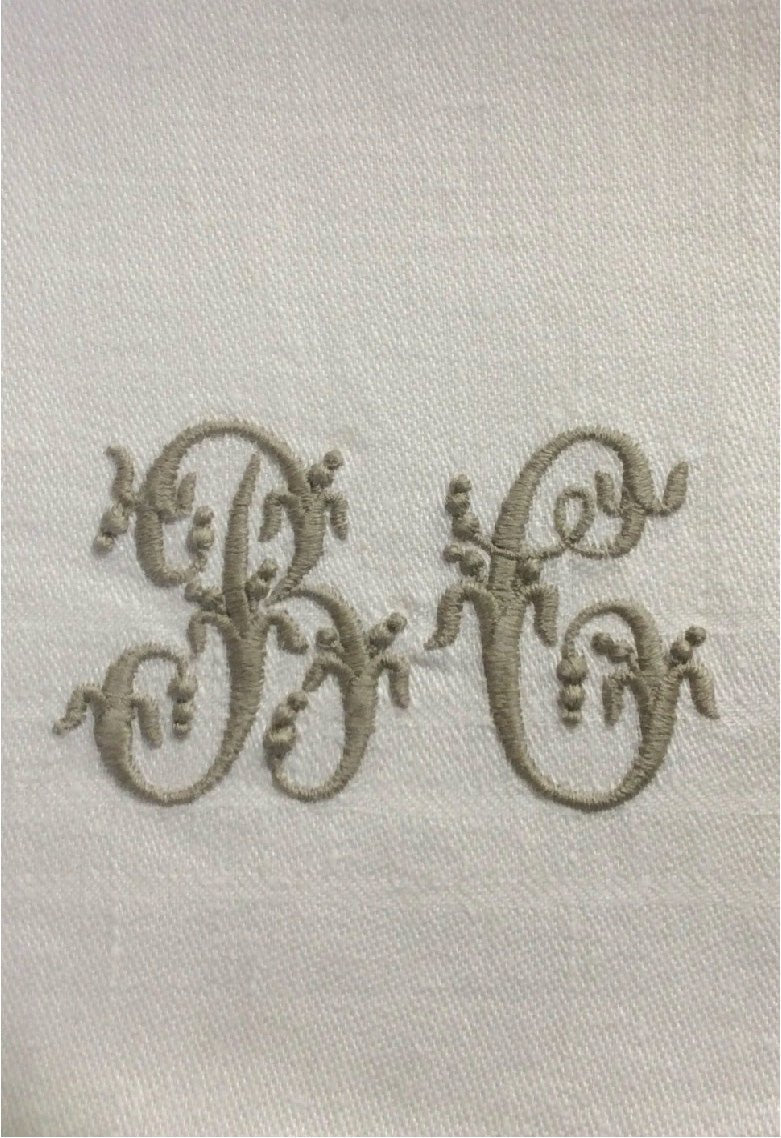 Servilleta Lino c/ Monograma - Grace & Co.Servilleta Lino c/ MonogramaGrace & Co.