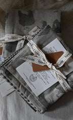 Set de 3 paños Henrietta de algodón reciclado – color ceniza - Grace & Co.Set de 3 paños Henrietta de algodón reciclado – color cenizaGrace & Co.