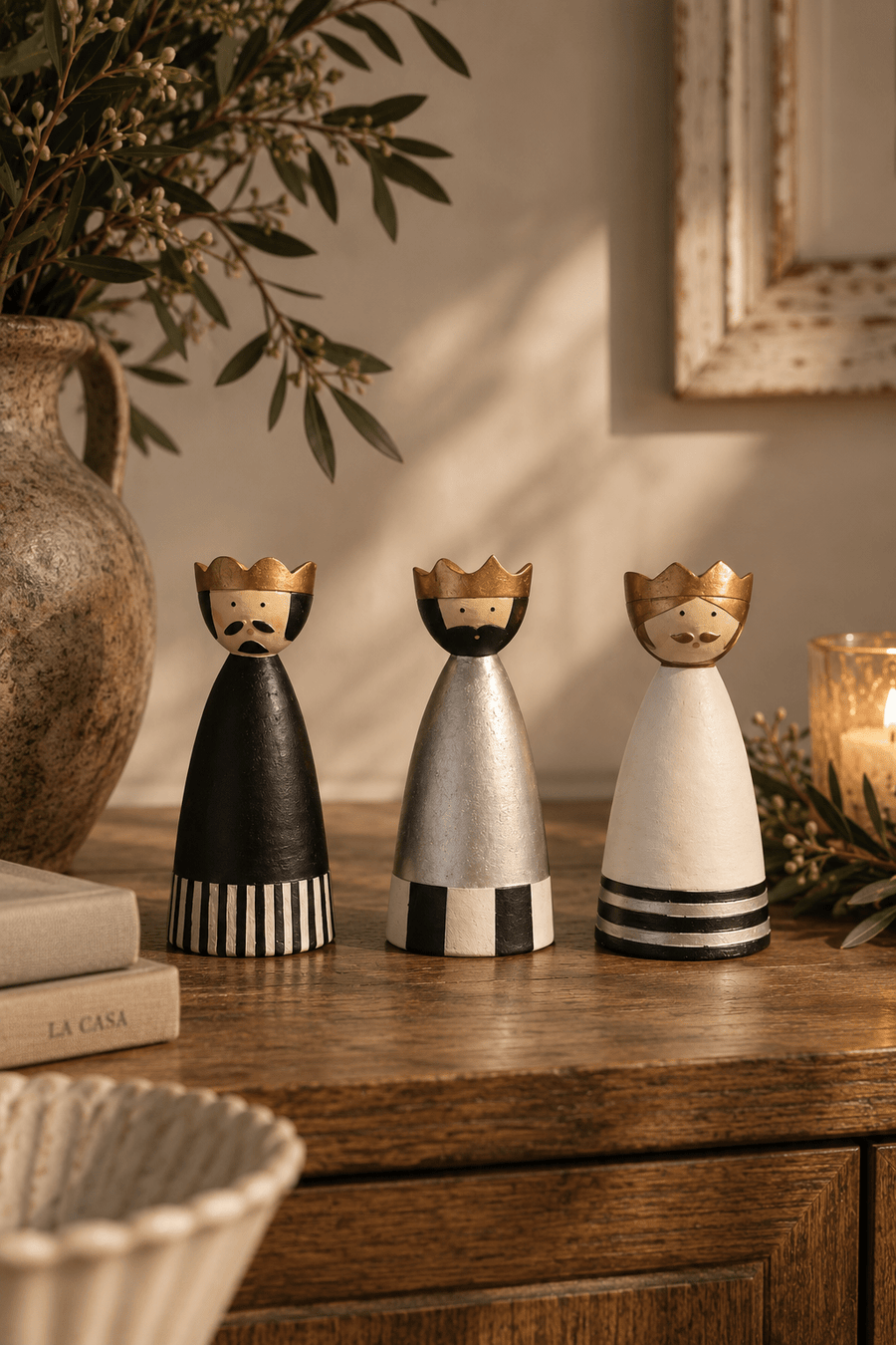 Tres Reyes Magos de Lata | 15 cm