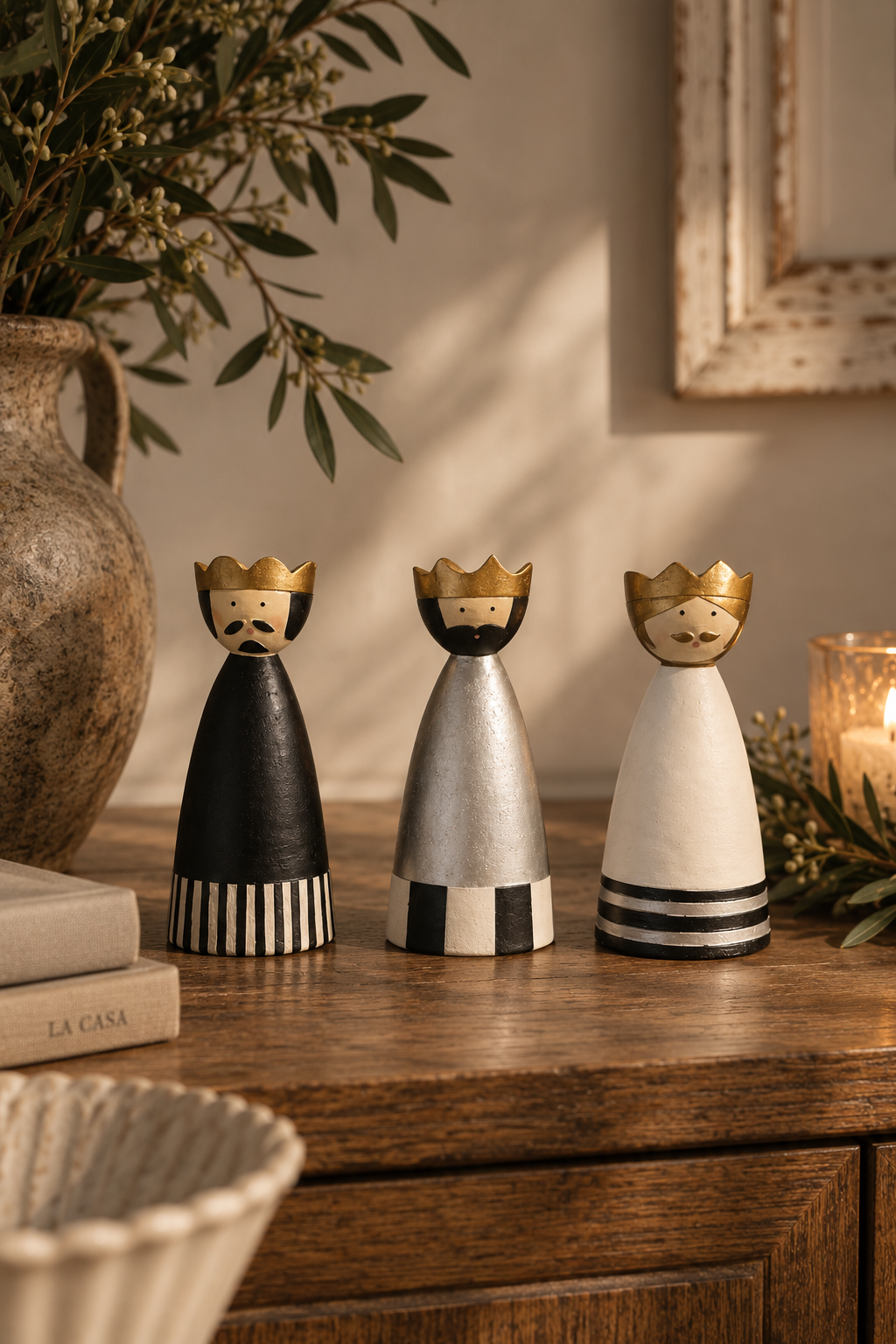 Tres Reyes Magos de Lata | 15 cm