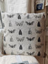 Cojín en lino diseño Mariposas en Grace & Co